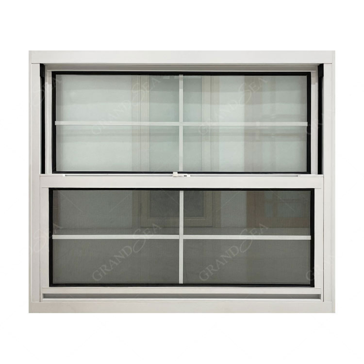 Ventana colgante de aleación de aluminio con pantalla a prueba de insectos de un solo marco flexible