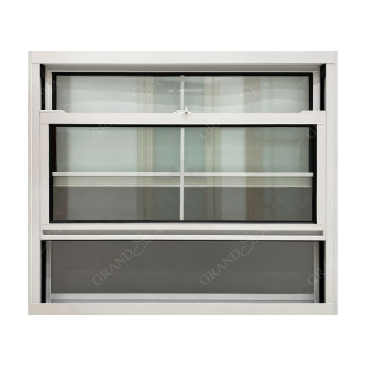 Ventana colgante de aleación de aluminio con pantalla a prueba de insectos de un solo marco flexible