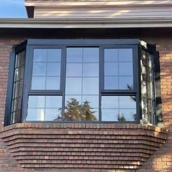 Ventanas y puertas de aluminio estándar australiano de Kdsbuilding, ventanas externas comerciales arqueadas redondas, ventanas de oscilo-batiente de doble acristalamiento