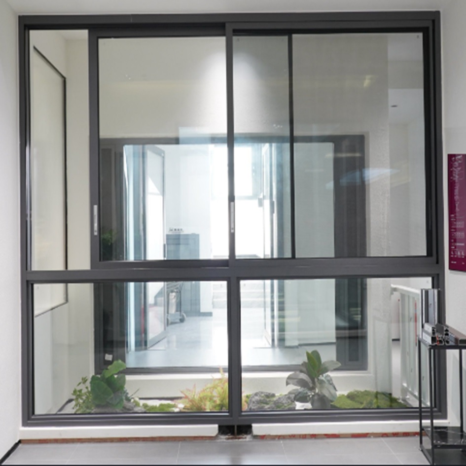 Ventanas de aluminio de casement de vidrio doble acristalado personalizadas