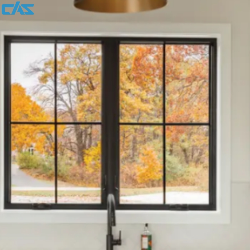 Ventana de casement de aluminio personalizable, adaptada para encajar en diseños arquitectónicos únicos