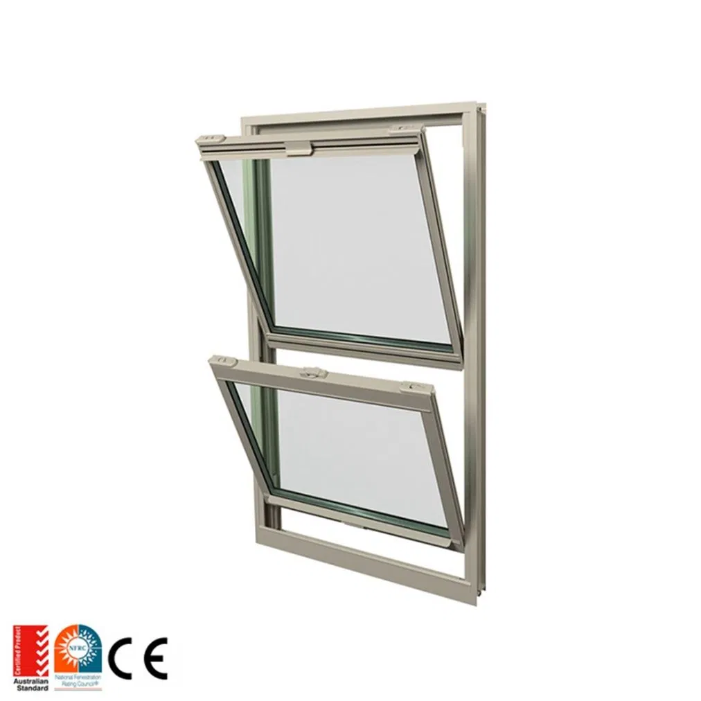 Ventanas de aluminio de un solo panel oscilante y de un solo panel deslizante Ventana de un solo panel deslizante