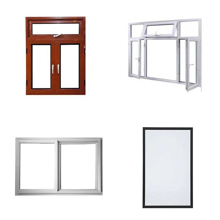 Puertas de aluminio con ruptura térmica personalizadas de Foshan, ventanas de casement de aluminio y vidrio para hotel, hospital, escuela, apartamento