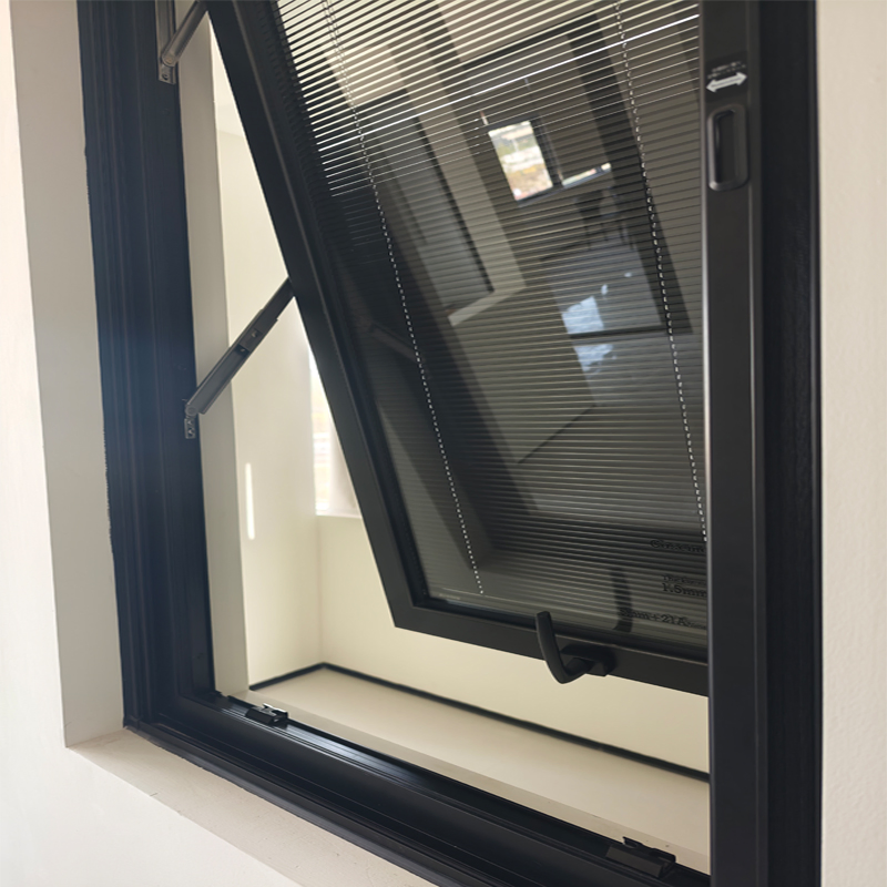 S63 Ventanas de vidrio de aluminio, ventana oscilobatiente de aluminio