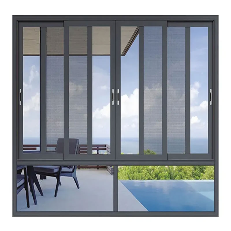 Ventana deslizante de doble capa con control de calor de baja emisividad, diseñada con precisión
