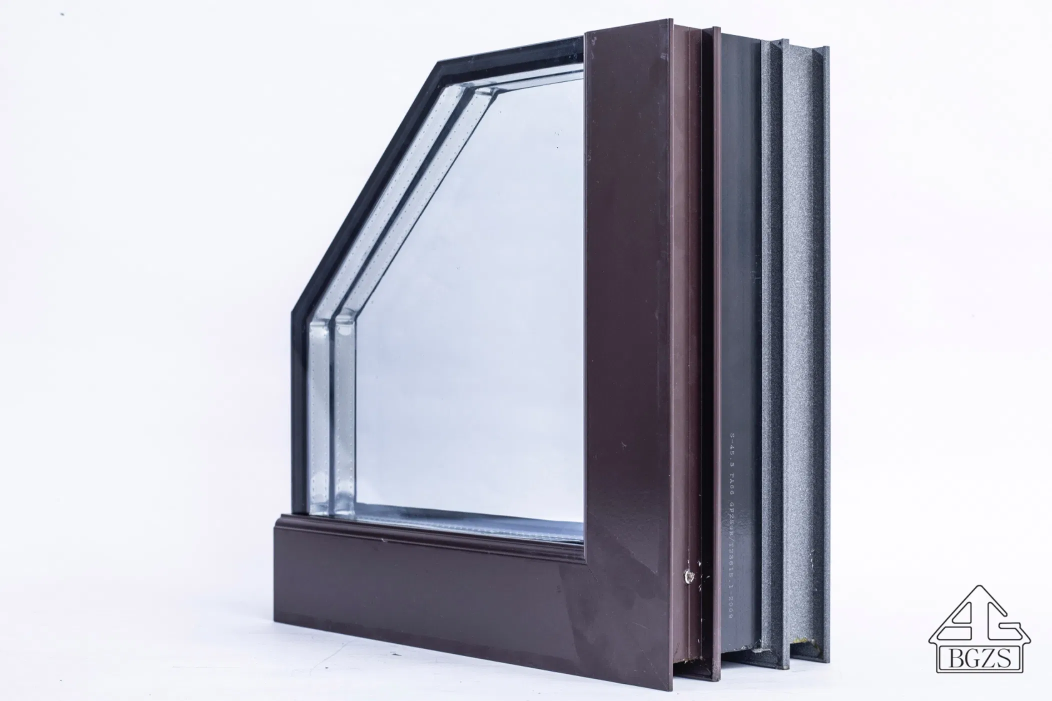Ventana de casement de aluminio de alta calidad, ventana de hoja doble o simple