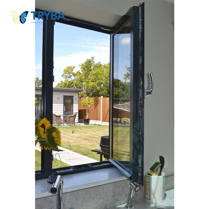 Alto Rendimiento As2047 Estándar de Australia Bajo Factor U 0.8W Aluminio Toldos Metálicos Ventana Toldada Ventana Casement Ventana Abatible Casa Pasiva