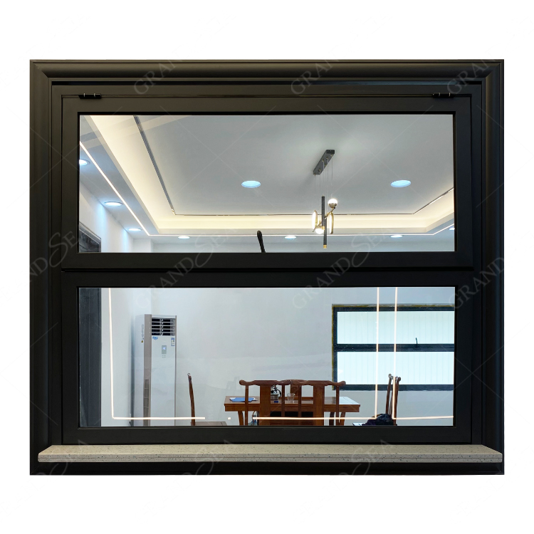 Diseño de nueva parrilla al por mayor Casa ventanas plegables de metal y vidrio doble acristalado personalizadas Ventanas de aluminio