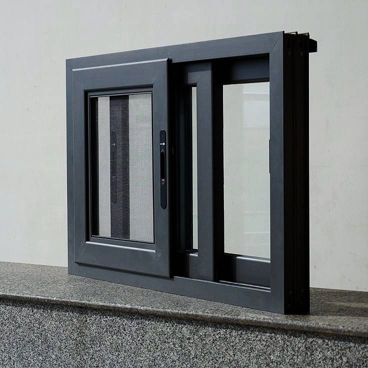 Ventana deslizante flotante de aluminio arquitectónico para villas de lujo
