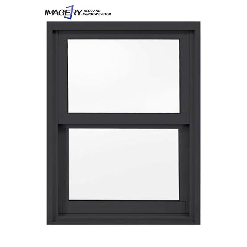 Ventanas de doble acristalamiento de aluminio personalizadas con ventilación superior de un solo marco para baño