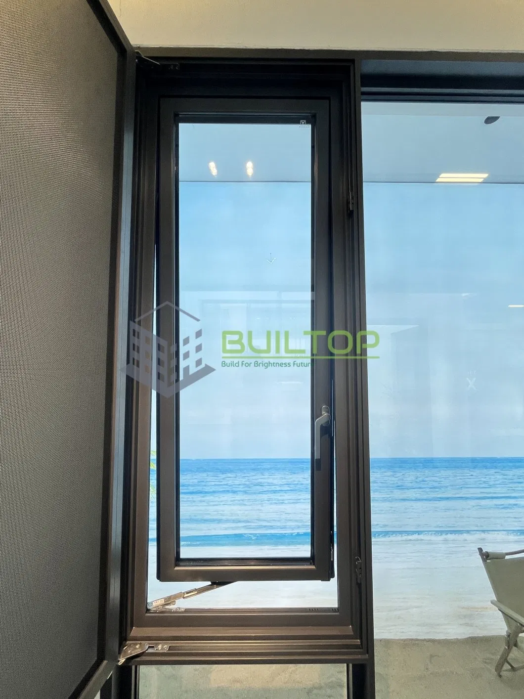Ventana de Casement de Aluminio Elegante – Marco Ultra Delgado y Área Máxima de Vidrio