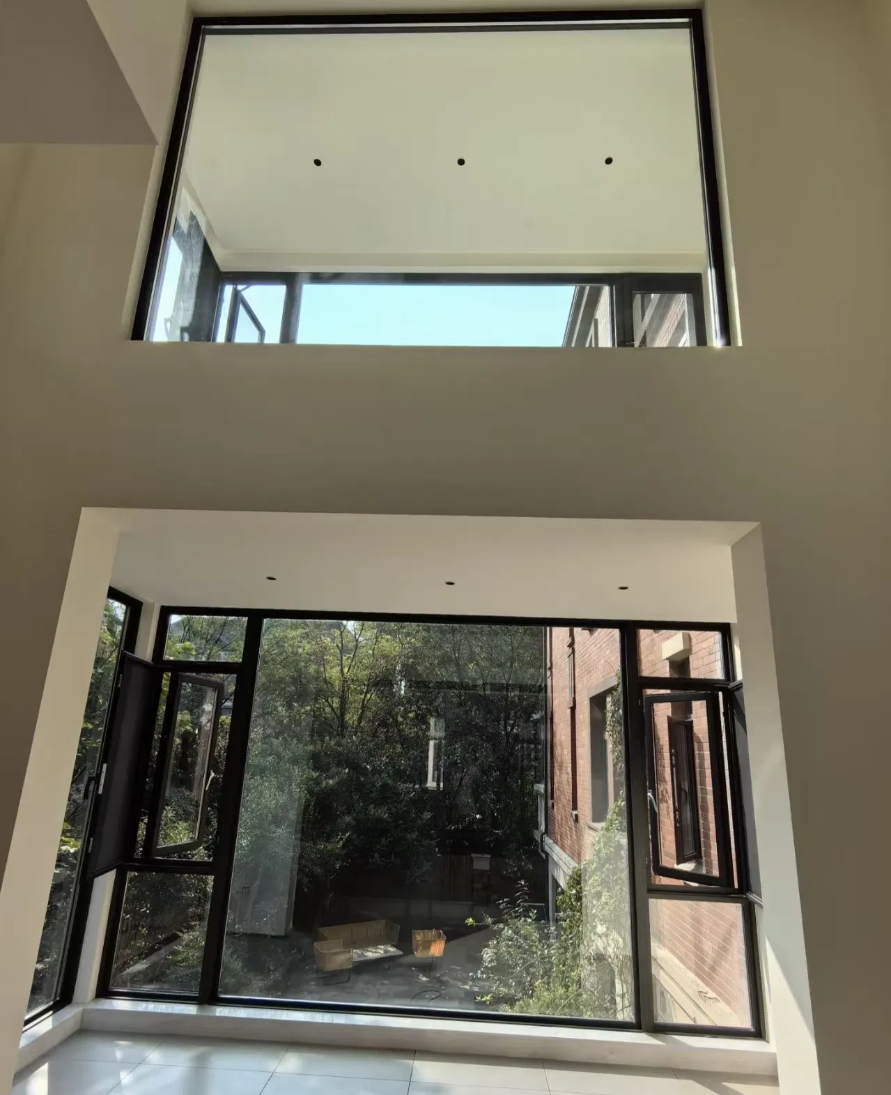 Ventana de metal con ruptura térmica, aislamiento térmico y sonido a prueba de aluminio moderno