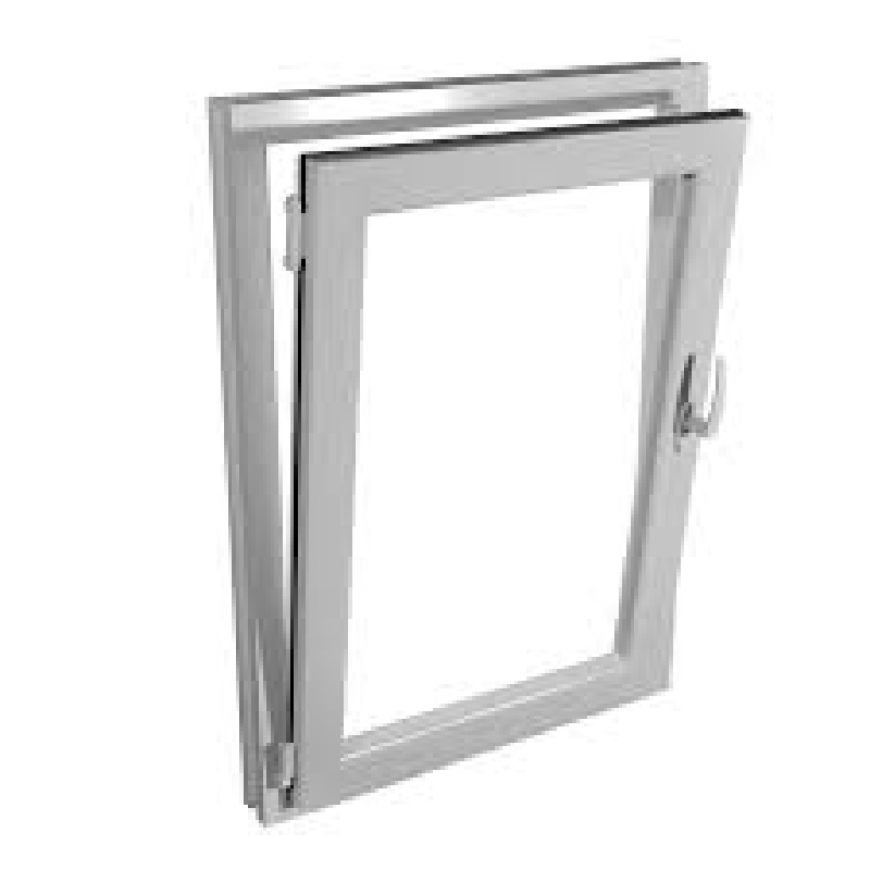 Ventanas de aluminio negro de alta calidad, ventanas oscilobatientes de triple acristalamiento