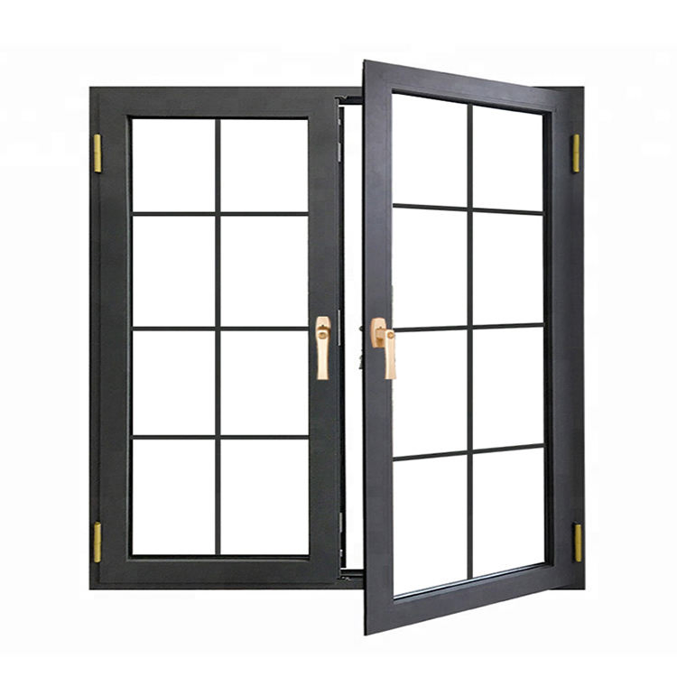 Ventana deslizante de doble hoja de aluminio Modelos de ventanas de aluminio