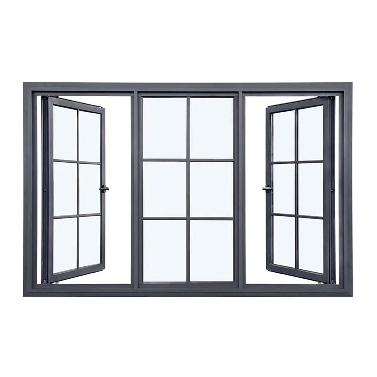 Ventana deslizante de doble hoja de aluminio Modelos de ventanas de aluminio