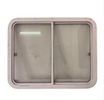 Hardware de aluminio ligero marino para ventana deslizante rectangular de doble hoja para barco de ferry turístico