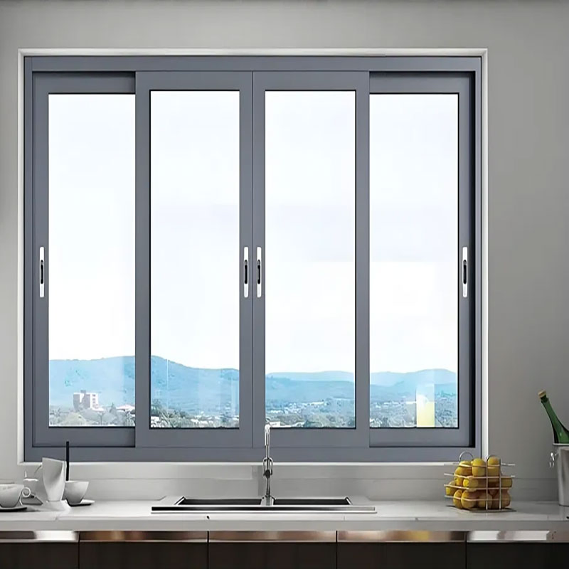 Ventana deslizante de doble capa con control de calor de baja emisividad, diseñada con precisión