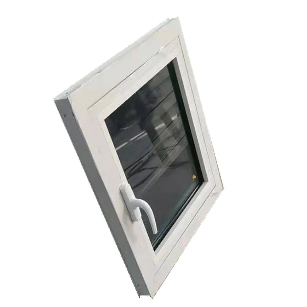 Ventana de casement moderna de aluminio negro con vidrio tintado