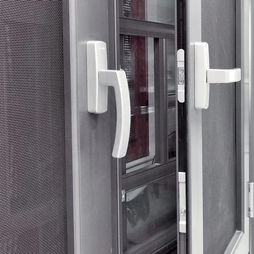 Ventanas de casement de aluminio doble acristaladas premium para aislamiento térmico