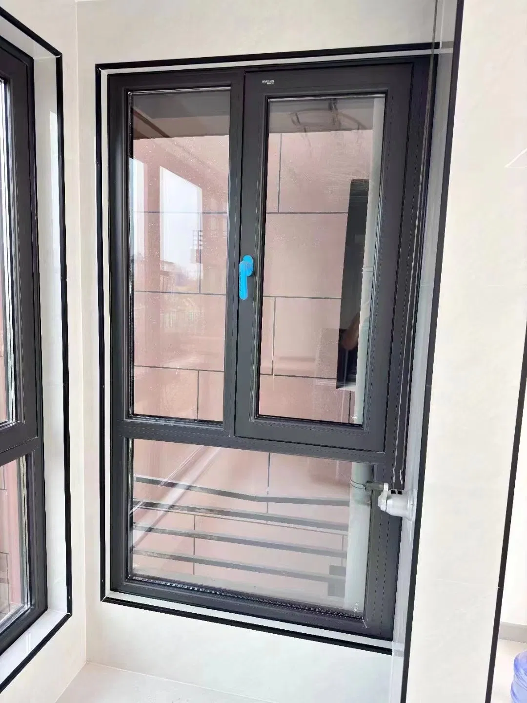 Fábrica Baiyiyuan, marca líder en China, ventana de casement de aluminio de alta calidad, ventana de hoja doble o simple