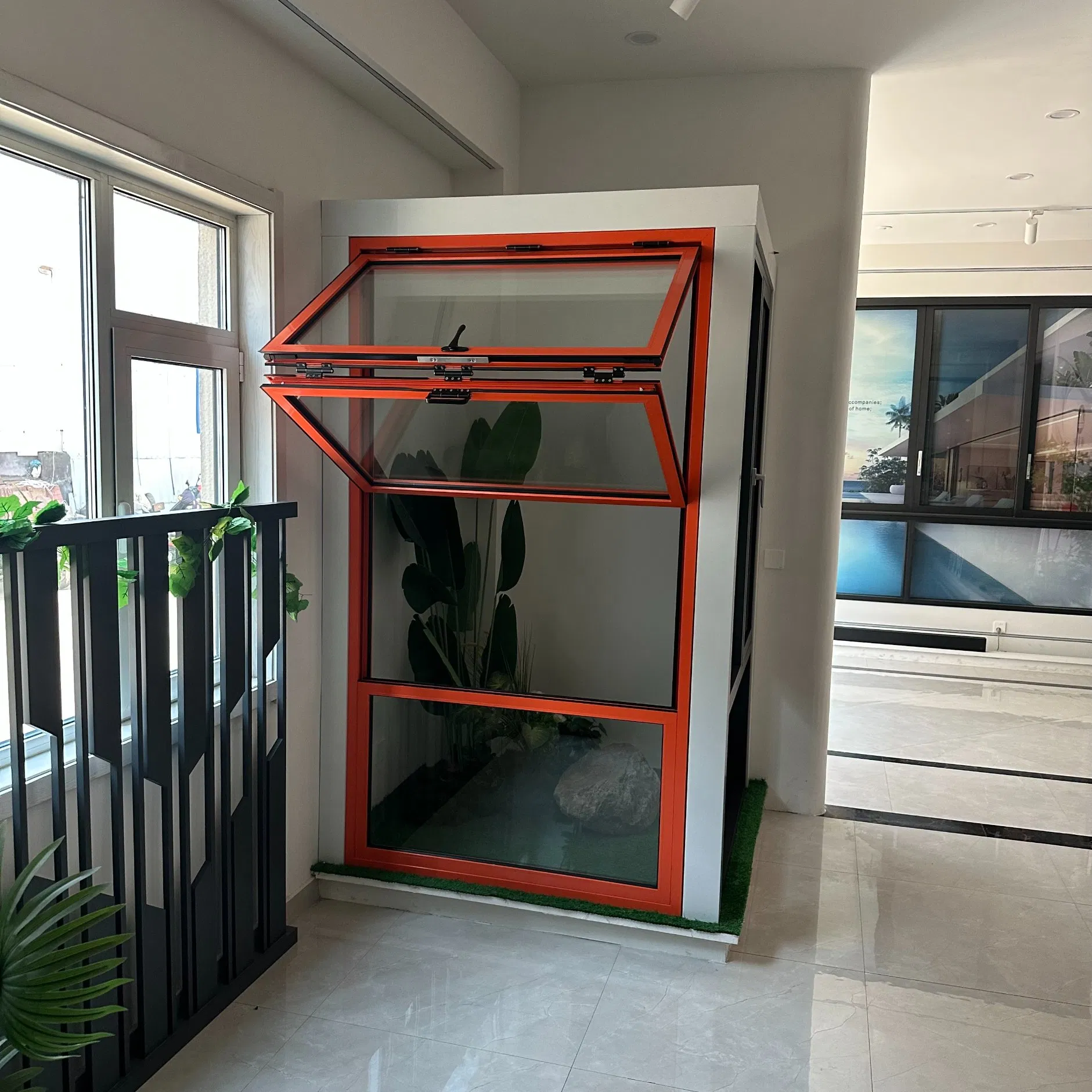 Ventanas de aleación de aluminio duraderas con tecnología de ruptura térmica superior