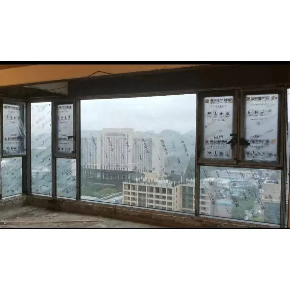 Ventana de casement de aluminio a prueba de agua, resistente a la corrosión y personalizada, para puertas y ventanas residenciales