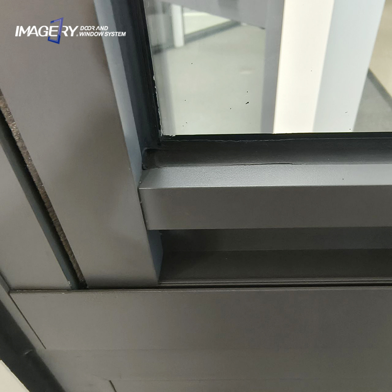 Mejor venta de ventanas de aluminio con diseño de deslizamiento vertical de un solo panel