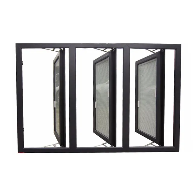 Ventana de aluminio con vidrio tintado
