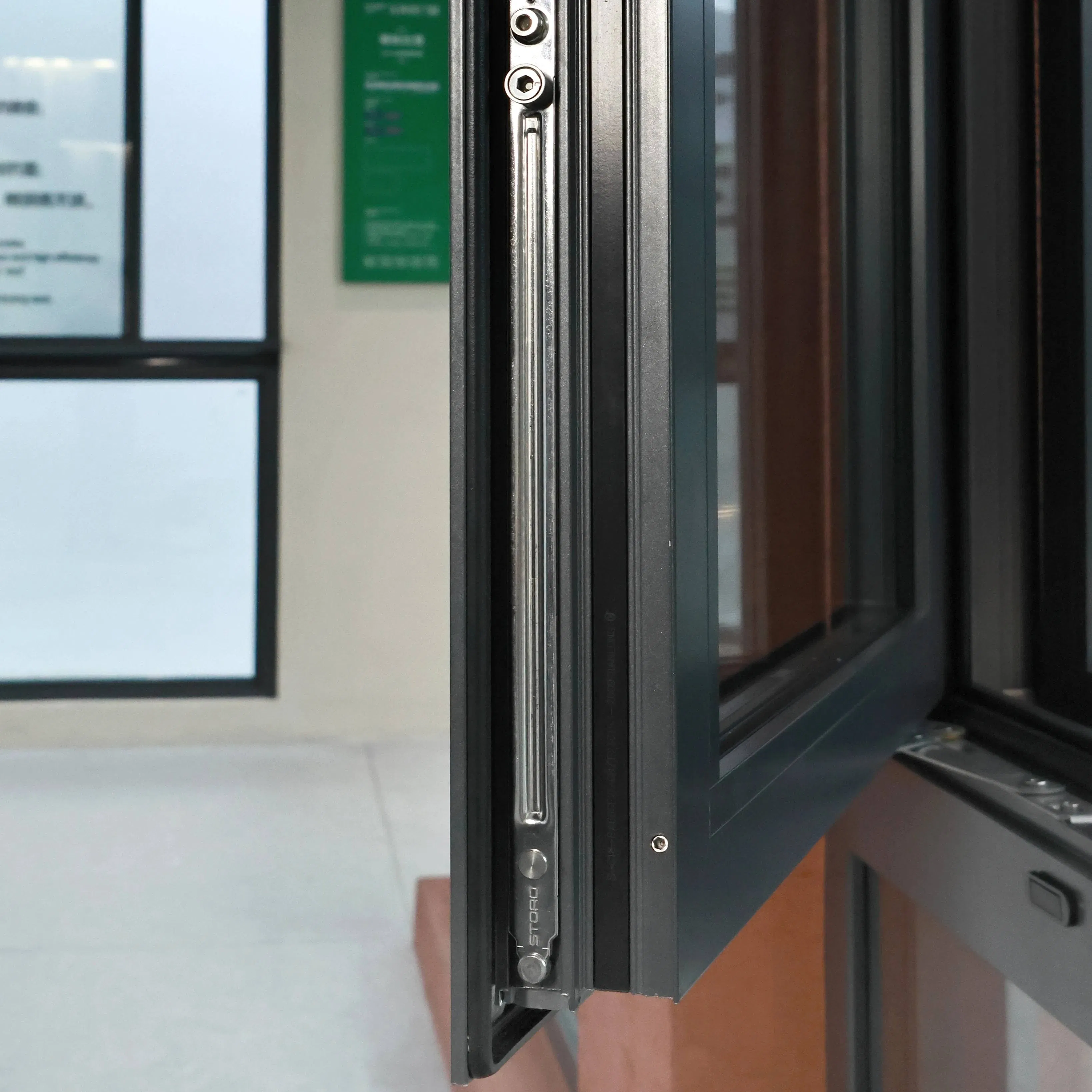 Ventana de marco de aleación de aluminio con vidrio claro de fábrica, diseño moderno, perfil de aluminio con ruptura térmica, ventanas de casement