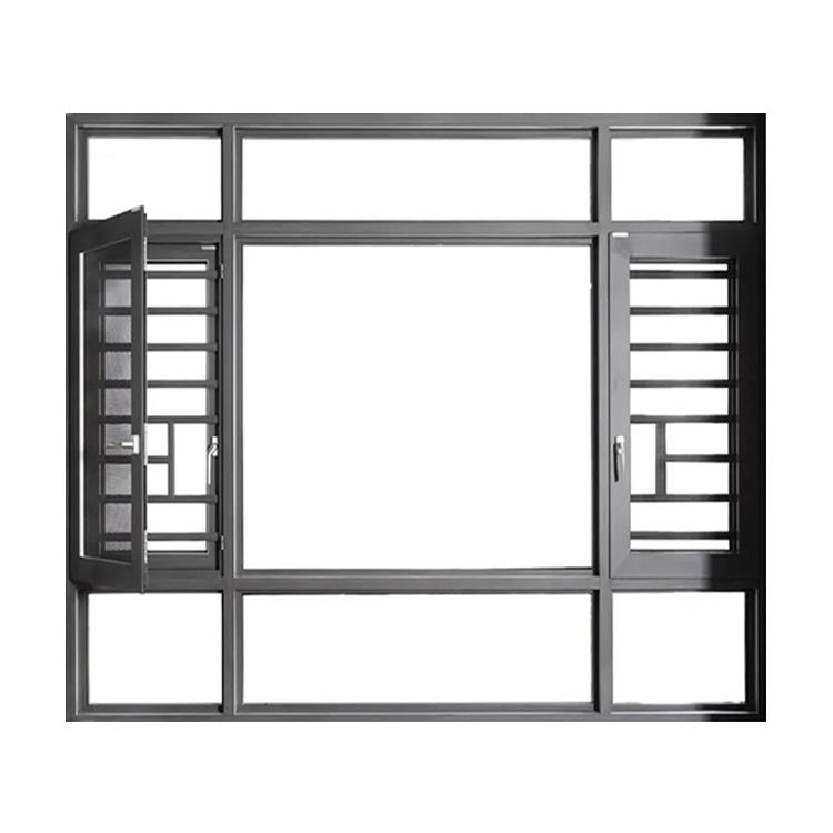 Ventana deslizante de doble hoja de aluminio Modelos de ventanas de aluminio