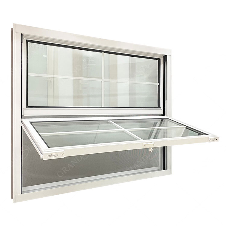 Ventana colgante de aleación de aluminio con pantalla a prueba de insectos de un solo marco flexible