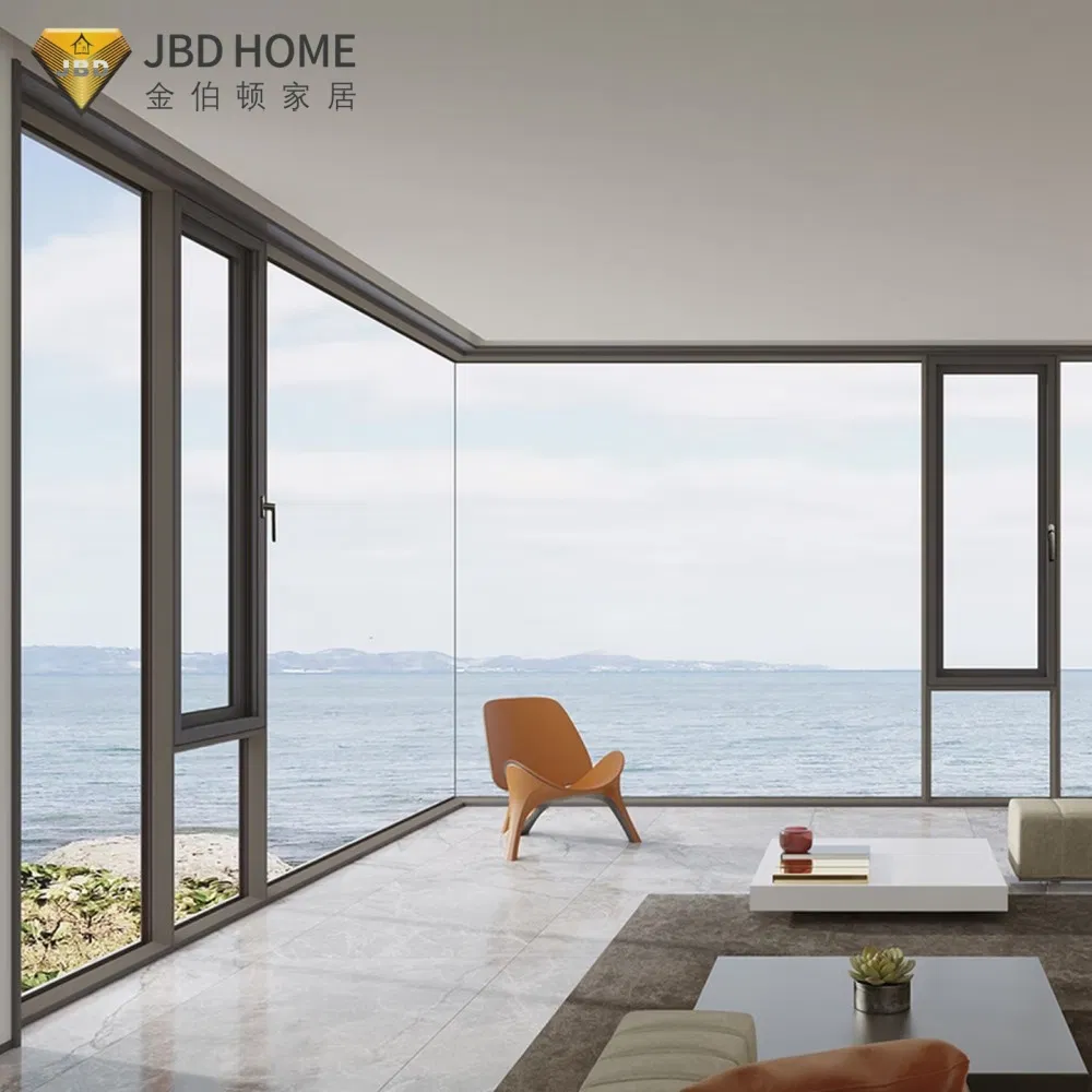 Ventanas de aluminio de doble acristalamiento premium para aislamiento acústico