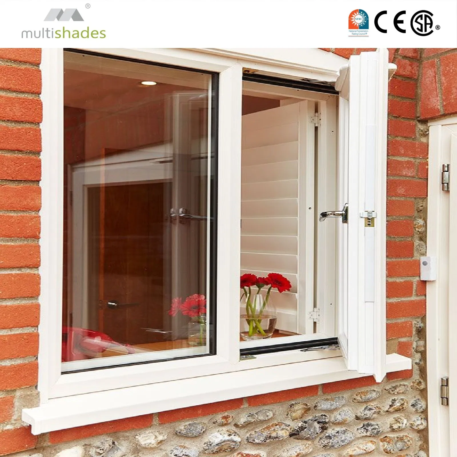 Ventana de aluminio francesa de alta gama con diseño retro y marcos ultradelgados, ventana metálica de estilo francés moderno con herrajes de marca de primera