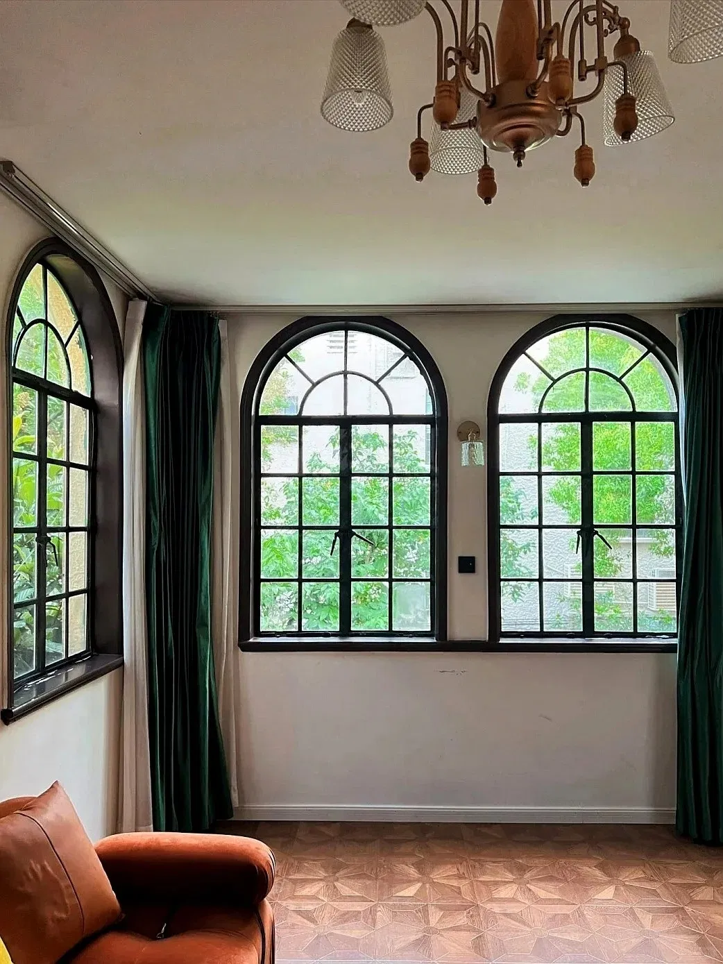 Ventanas de Aluminio Arqueadas con Rotura Térmica Aleación Ventana de Casement Antigua Diseño Único