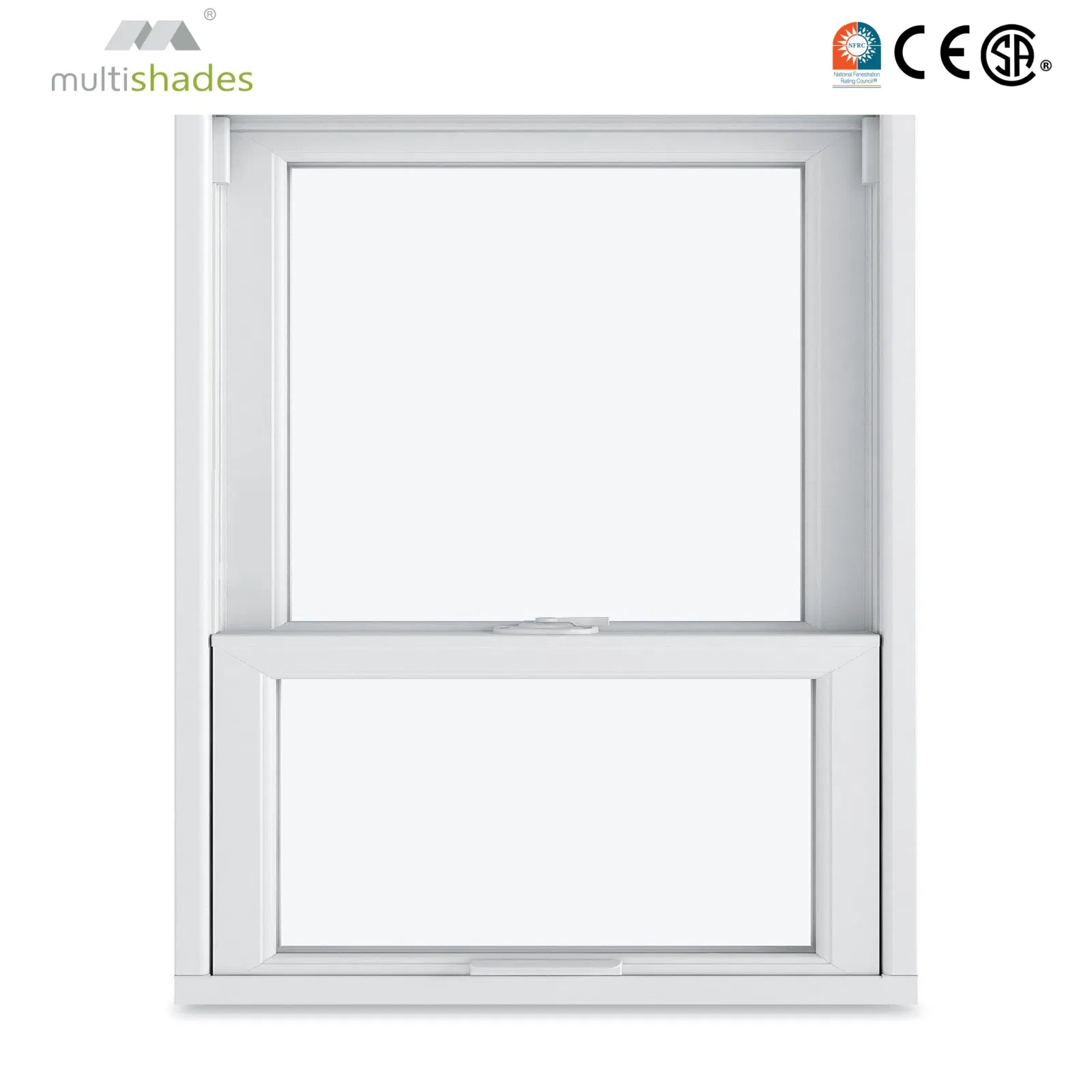 Ventana de doble acristalamiento resistente a huracanes personalizada de aluminio negro para renovación de casas antiguas americanas Multishades