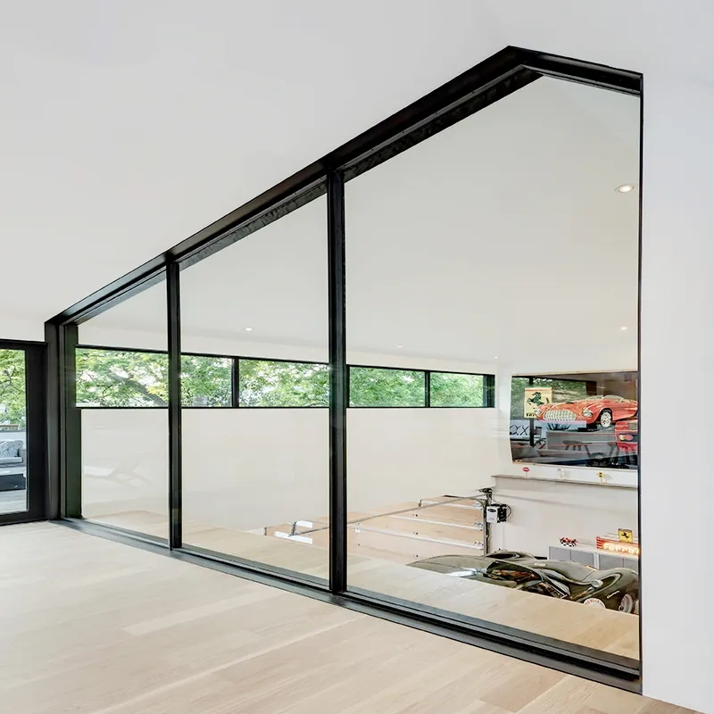 Fabricante principal de China Ventanas arquitectónicas fijas negras personalizadas Ventanas modernas de aleación de aluminio