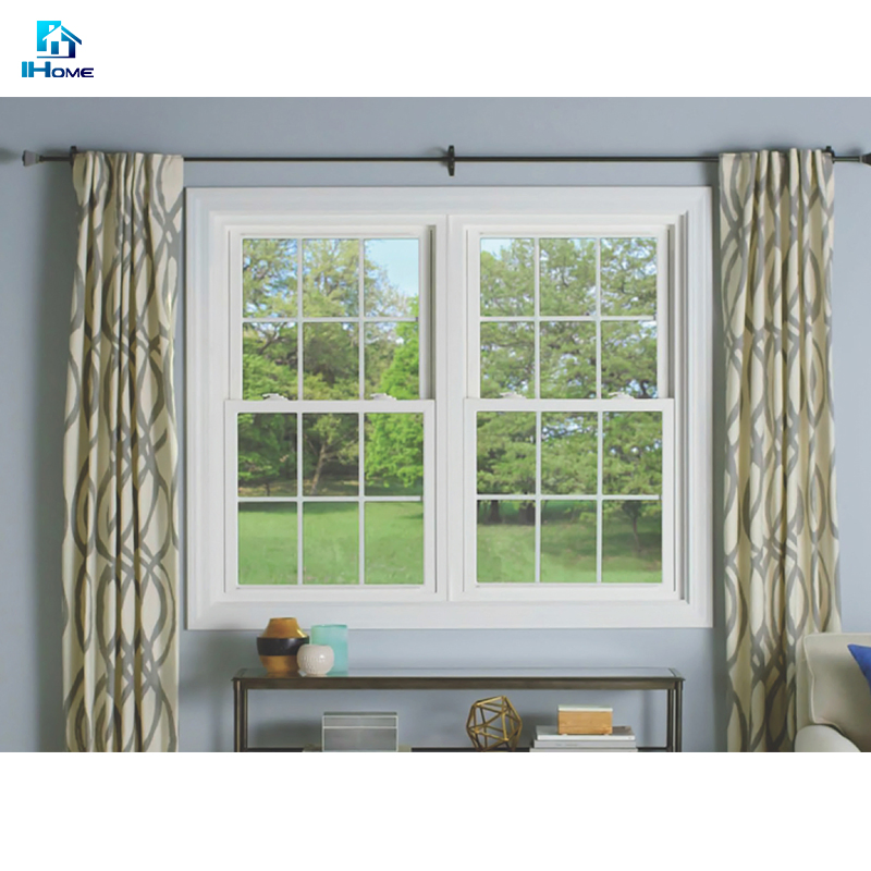 Diseño de reja de ventana de guillotina solo cocina colgados de aluminio de deslizamiento vertical deslizante de cristal de ventana toldo