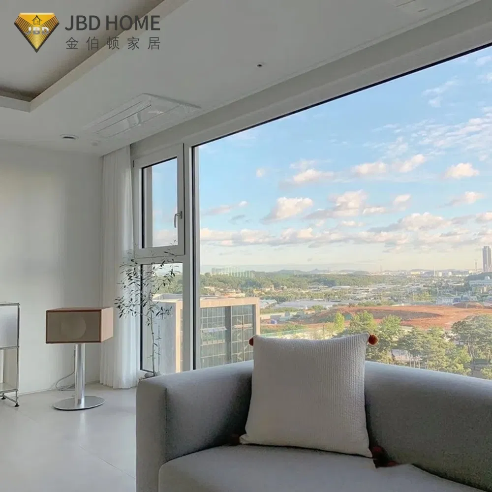 Ventanas de aluminio de doble acristalamiento premium para aislamiento acústico