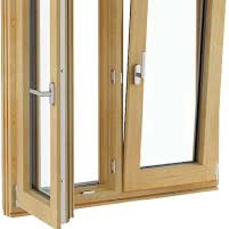 Ventanas de aluminio negro de alta calidad, ventanas oscilobatientes de triple acristalamiento