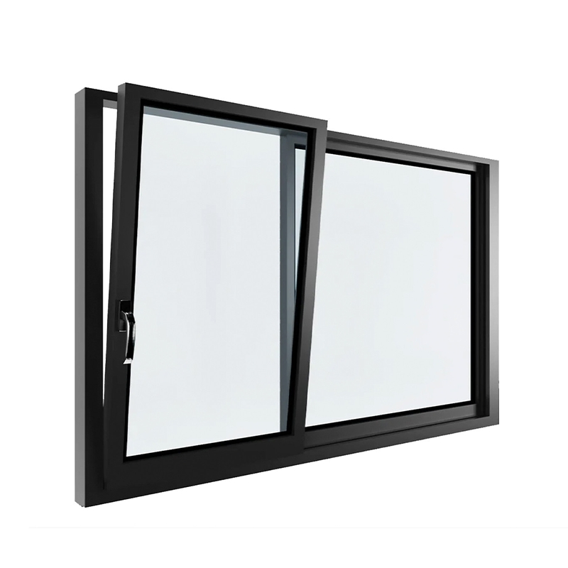 Ventanas de toldo de aluminio de gran vista de apartamentos personalizados de serie moderna y popular