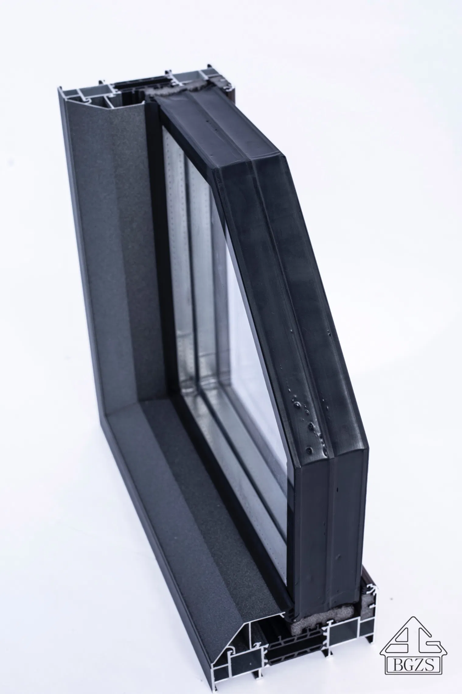 Ventana de Casement de Aluminio de Alta Calidad Bgzs, Ventana de Doble o Sola Hoja para Escuela, Hogar, Hotel