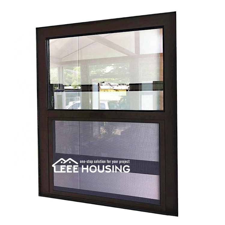 Suministro directo de fábrica de China de ventana de aluminio de ruptura térmica de un solo panel americano, ventana de doble panel, ventana deslizante