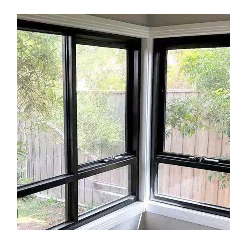 Ventanas y puertas de aluminio estándar australiano de Kdsbuilding, ventanas externas comerciales arqueadas redondas, ventanas de oscilo-batiente de doble acristalamiento