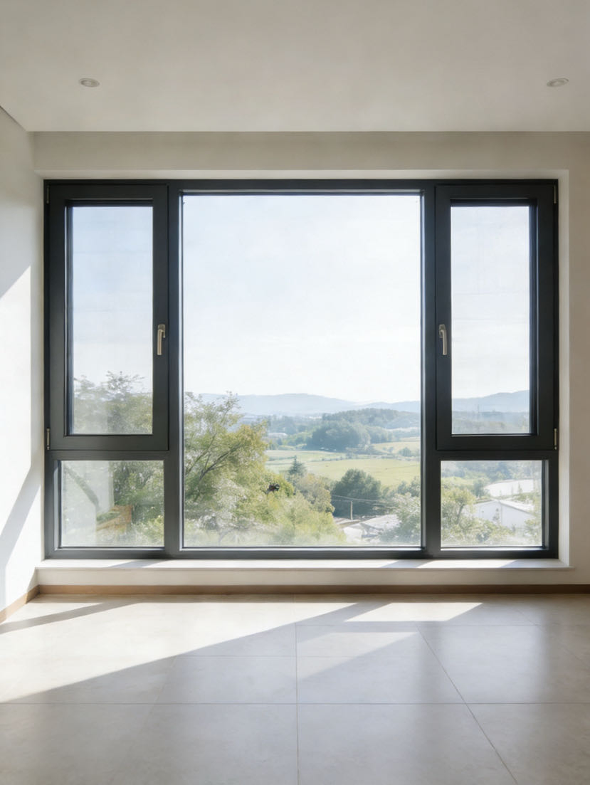 Ventana de aluminio con ruptura térmica con estilo personalizado y aspecto arquitectónico único