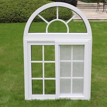 Ventanas Francesas de Madera con Arco de Aluminio