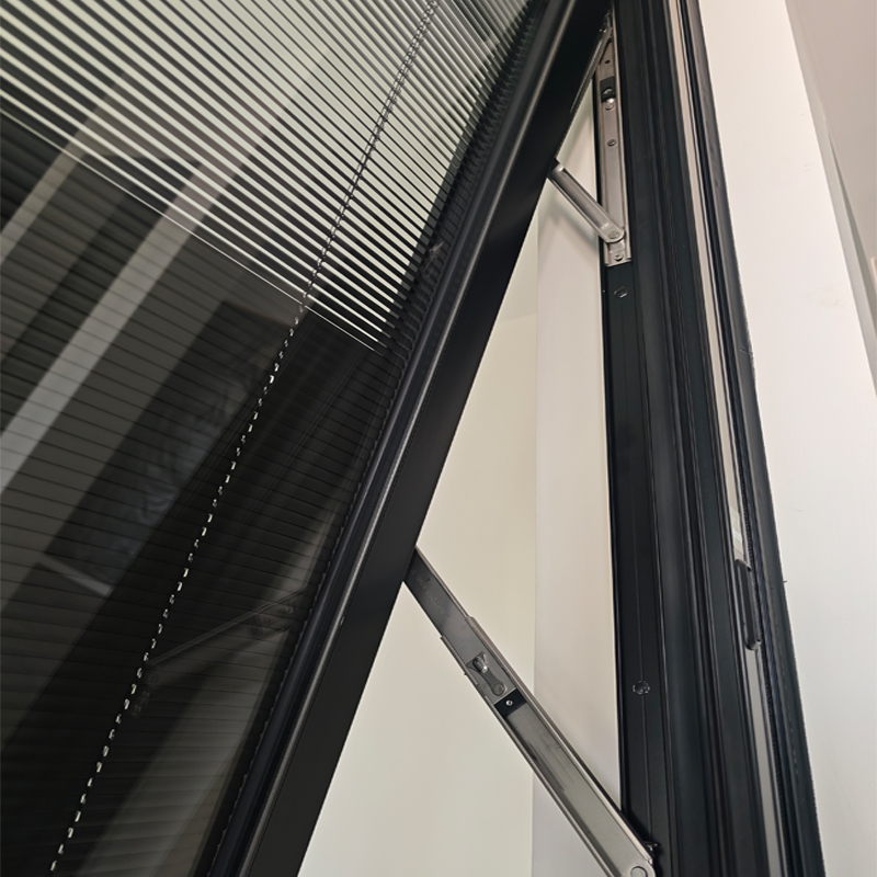 S63 Ventanas de vidrio de aluminio, ventana oscilobatiente de aluminio