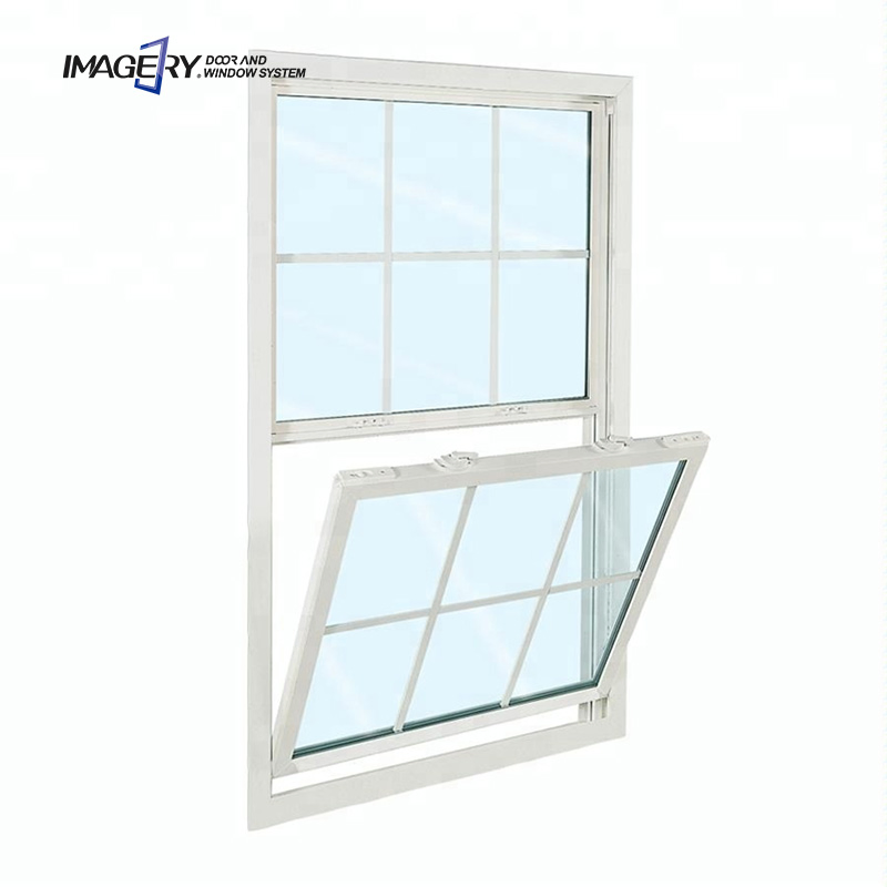 Precio de fábrica directamente perfil de aluminio ventana de un solo panel ventanas de marco de aluminio