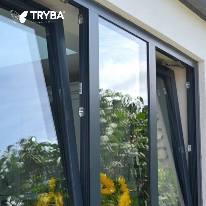 Alto Rendimiento As2047 Estándar de Australia Bajo Factor U 0.8W Aluminio Toldos Metálicos Ventana Toldada Ventana Casement Ventana Abatible Casa Pasiva