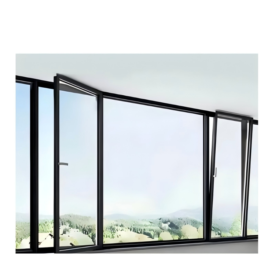 Sistema de Ventana de Vidrio Deslizante de Tres Rieles con Malla de Diamante Premium