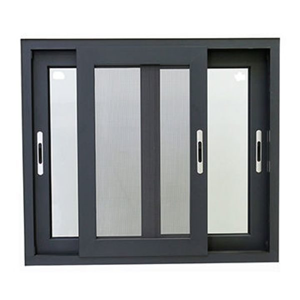 Diseño de reja de ventanas arqueadas de aluminio francés moderno, ventana deslizante de vidrio con parte superior arqueada de aluminio